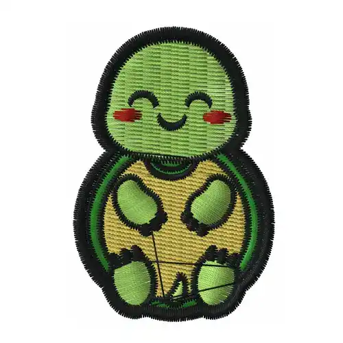 Dhaga Raga Baby Turtle Charm Design Embroidered