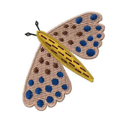 Dhaga Raga Embroidery Butterfly Creamy Color