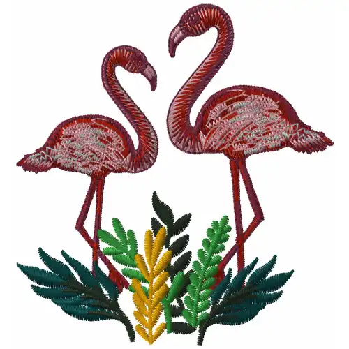 Dhaga Raga Hand Towels Tropical Flamingos