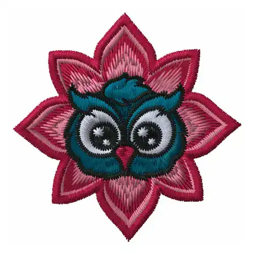 Dhaga Raga Night Bloom Owl Design Emboidered