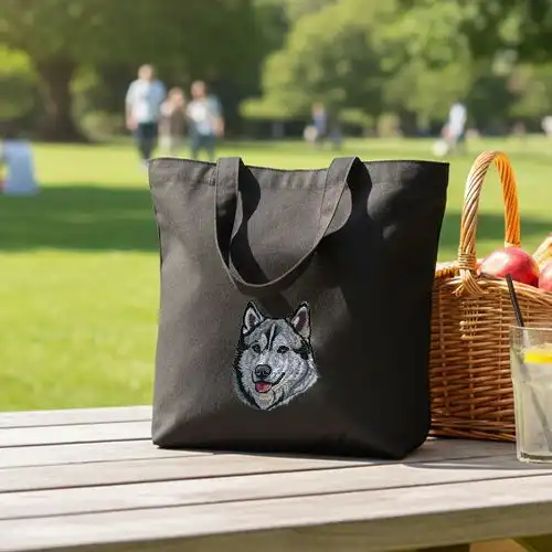 Embroidered Jhola Bag With Hounds Tails Design