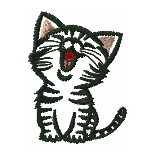 Dhaga raga meow design embroidered