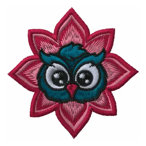 Dhaga raga night bloom owl design emboidered