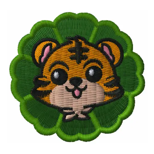 Dhaga raga tiger cub charmdesign embroidered