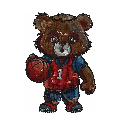 Dhaga Raga Embroidered Red Bear