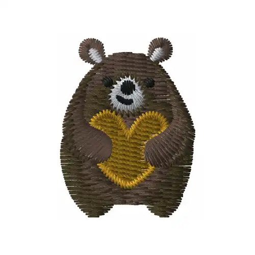 Dhagaraga Emboidered Airpods Cover Teddy Hug