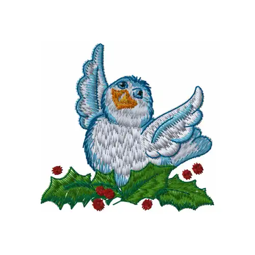 Dhaga Raga Embroidered Bird Design Embroidery