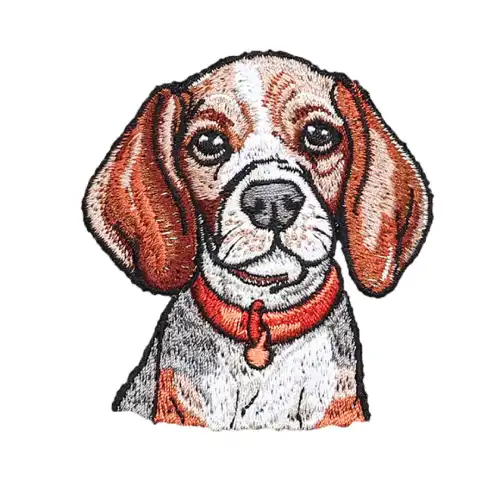 Dhaga Raga Hound Dog Embroidered
