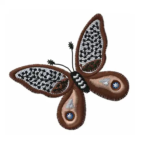 Dhaga Raga Embroidered Brown