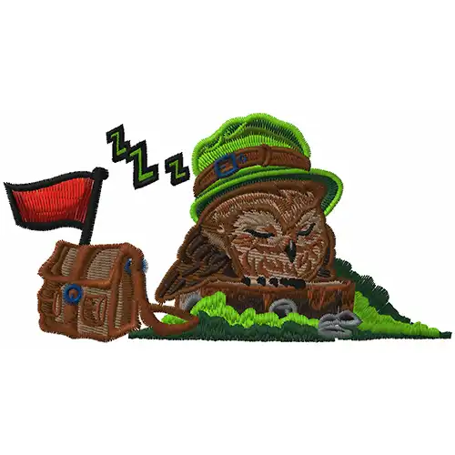 Dhaga Raga Hoot Embroidered Caps For Kids