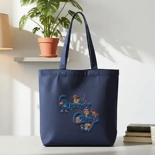 Embroidered Jhola Bag With Camp Crew Design