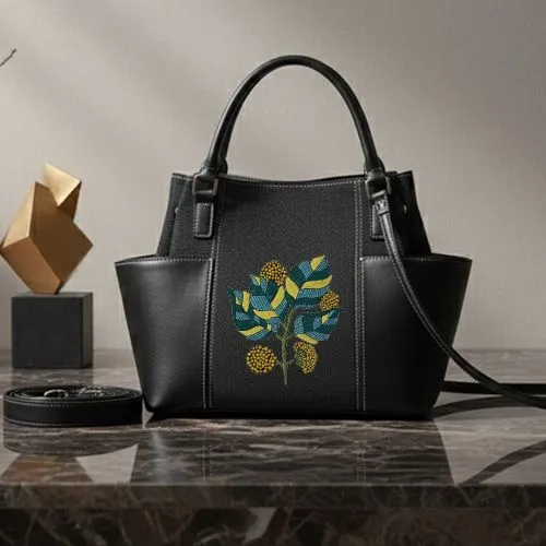 Dhaga Raga Bucket Bag With Marigold Embroidered Design