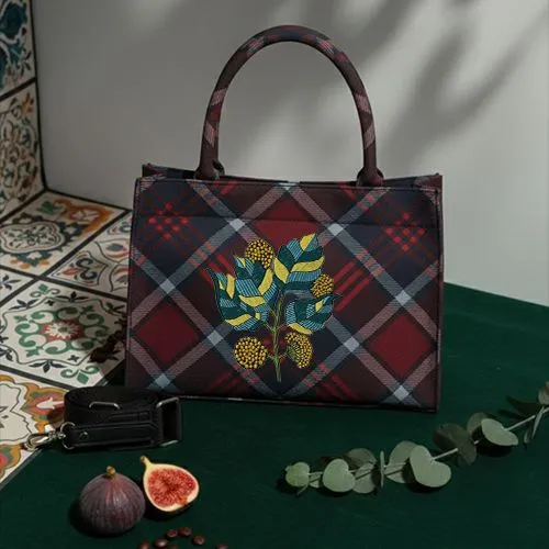 Dhaga Raga Handbag Marigold Design Embroidered