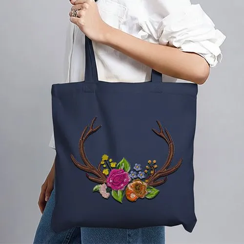 Dhaga Raga Jhola Bag With Stag Design