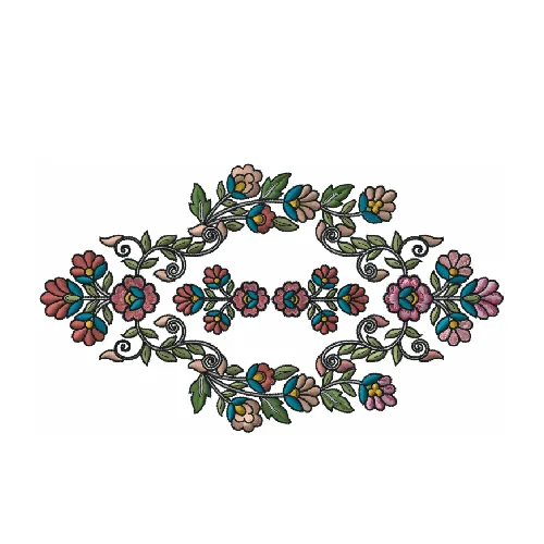 Dhaga Raga Velvet Floral Bouquet Embroidered