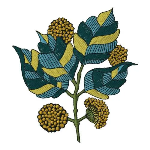 Dhagaraga Floral Green Marigold