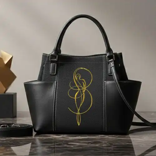 Embroidered Bucket Bag With Divine Loopwork Design