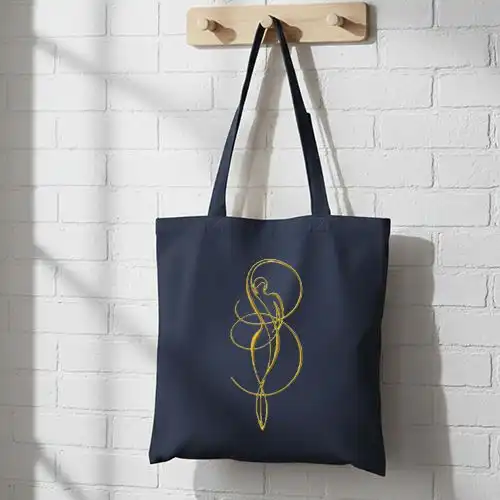 Embroidered Jhola Bag With Divine Loopwork Design