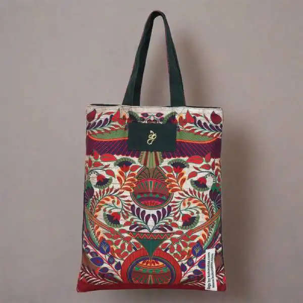 Dhaga Raga Embroidered Jhola Bag Kolorobia