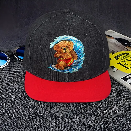 Dhaga Raga Embroidered Waverider design Embroidered Hip Hop Caps