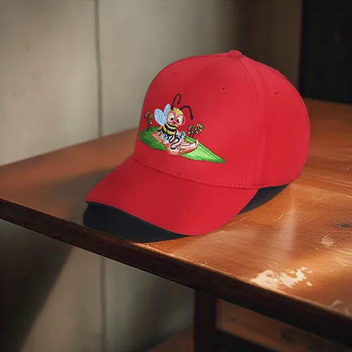 Dhaga Raga Embroidery Bumble Embroidered Caps Kids