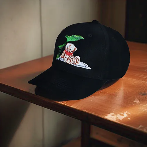 Dhaga Raga Embroidery Grizzly Embroidered Caps Kids