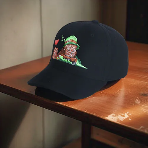 Dhaga Raga Embroidery Hoot Embroidered Caps Kids