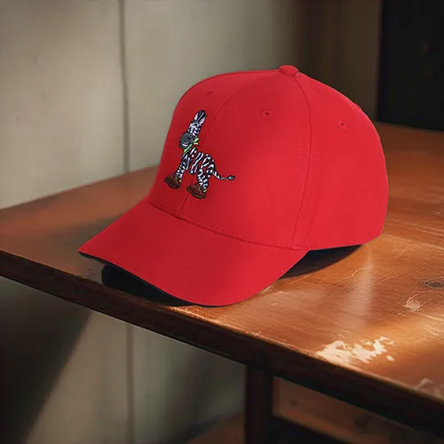 Dhaga-Raga Embroidery Zebra Embroidered Caps for Kids