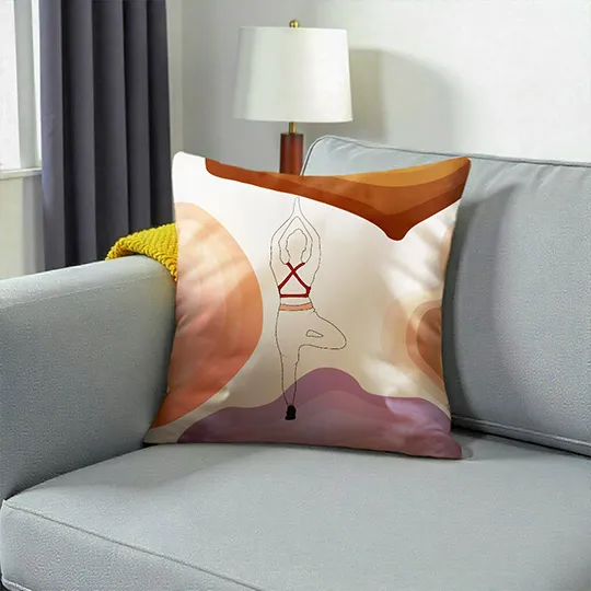 Dhaga Raga Embroidery Cushion Cover Holistic Harmony