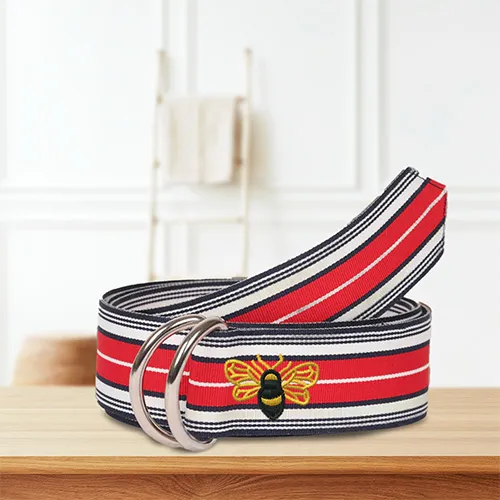 Dhaga Raga embroidery Bumble bee belts design embroidered