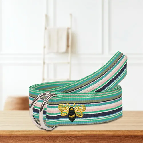 Dhaga Raga Embroidery bumble bee belt design