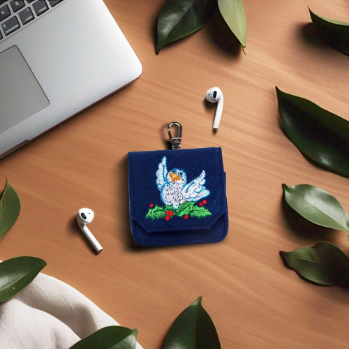 Dhaga-Raga | Embroidery | Bird | Earpod | Case | Embroidered