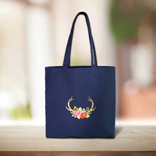 Dhaga Raga Embroidered Stag Jhola Bag