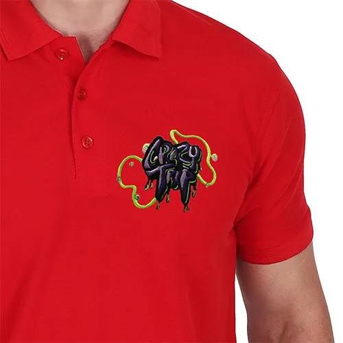 Dhaga Raga Embroidered Red Crazy Time