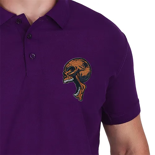 Dhaga Raga Embroidery Purple Skull