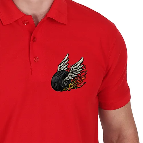 Dhaga Raga Embroidery Red Rider