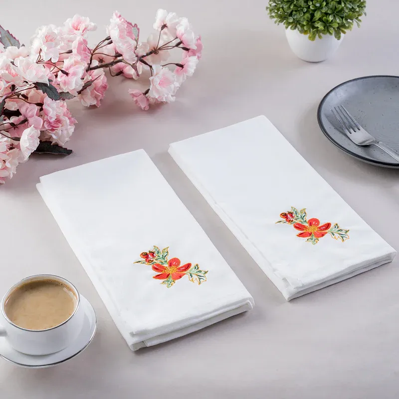 Dhagaraga Table Napkins Babur Red