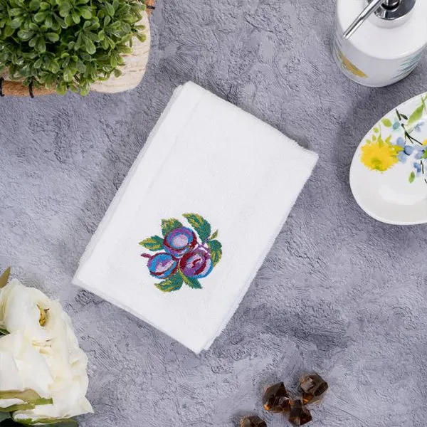 Dhagaraga Face Towel Plum