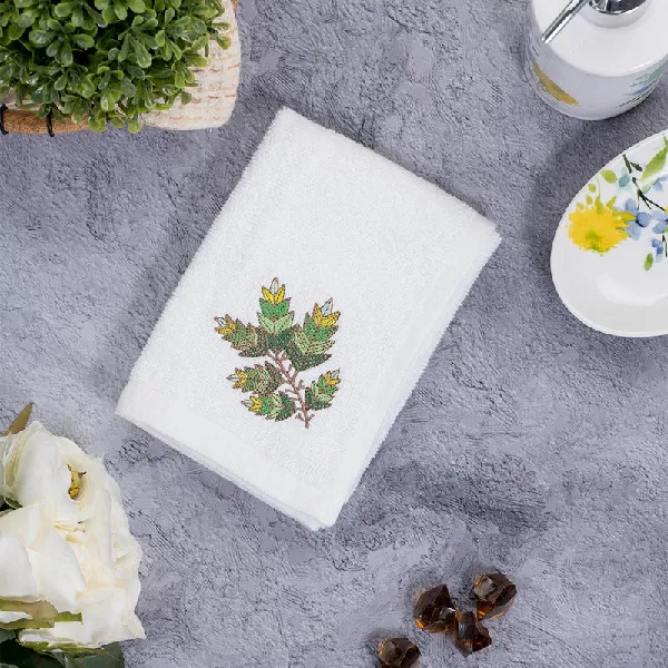 Dhagaraga Face Towels Floral Green