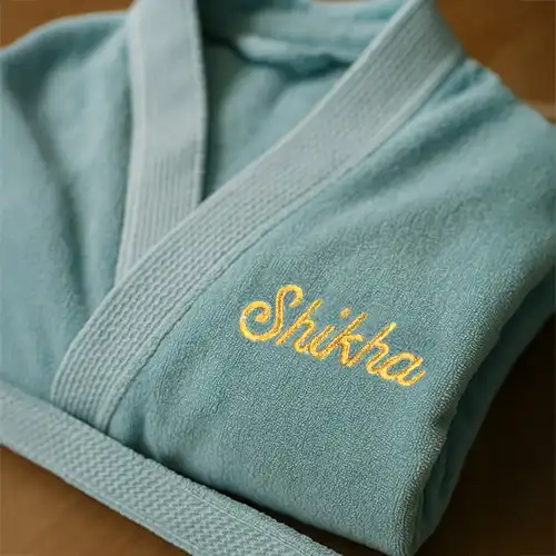 Custom Embroidered Bath Robe