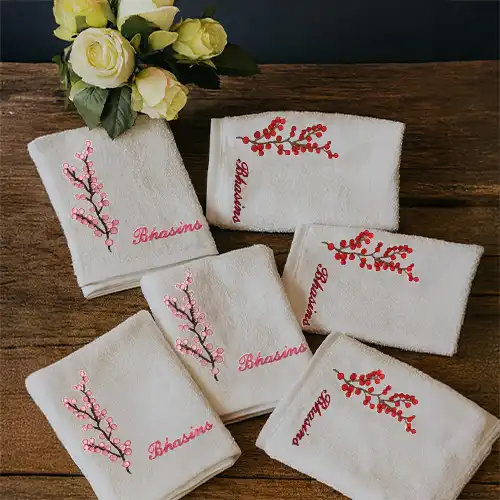Custom Embroidered Branded Towel Sets