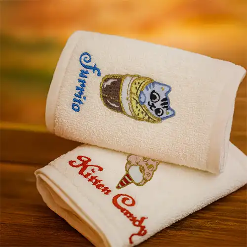 Kids Towel Embroidered Custom Set