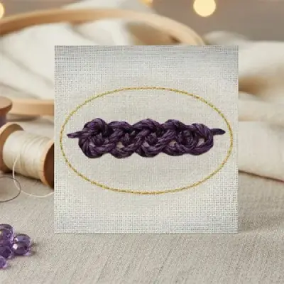 French Knot Machine Embroidery – Colorful Textured Detailing