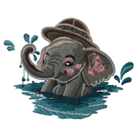 Splashy Elephant