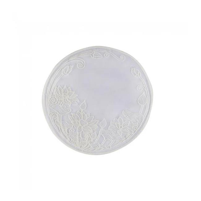 Lotus Embroidered Coaster