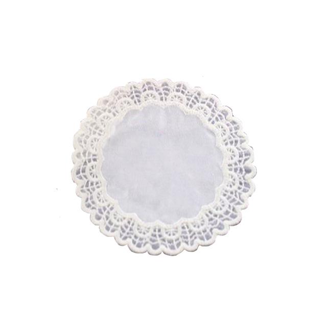 White Lustre Embroidered Coaster