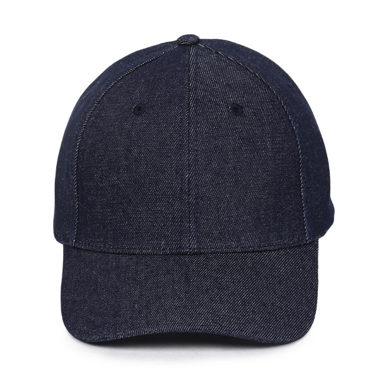 Denim Dark Blue without Stitches Baseball Cap