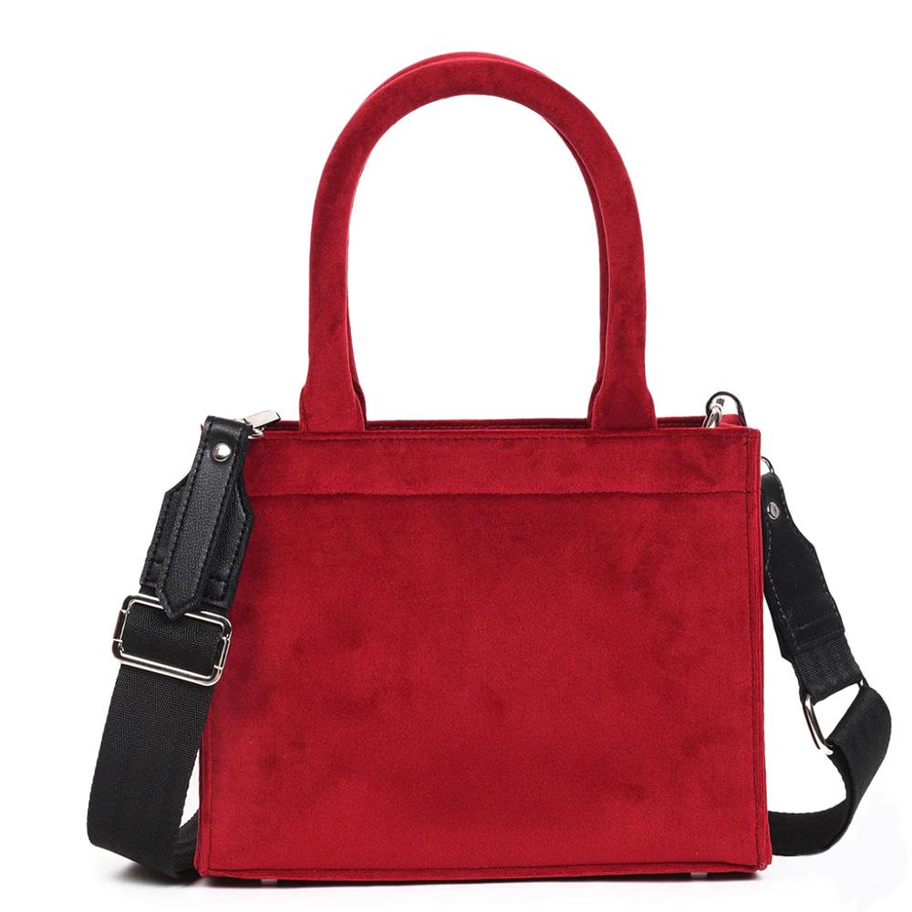 Red Velvet Handbag