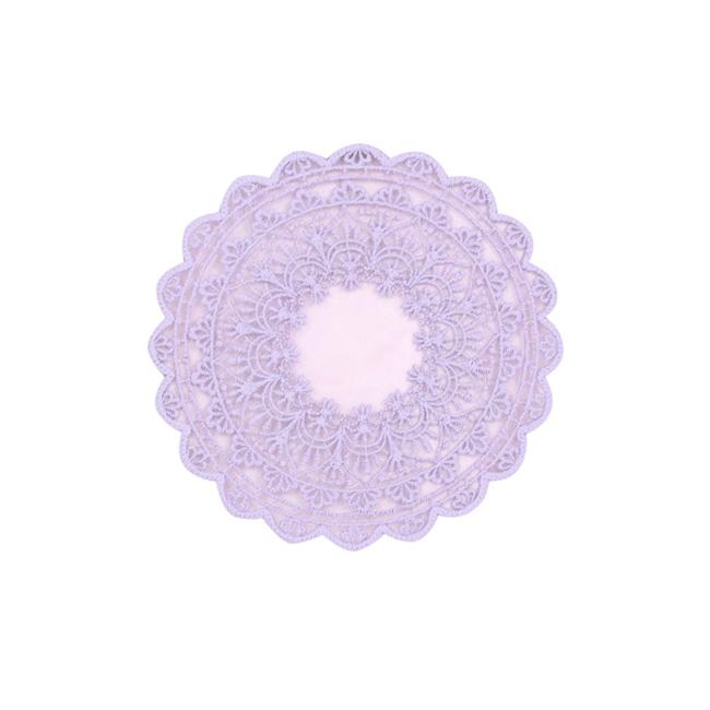 Purple Embroidered Coaster