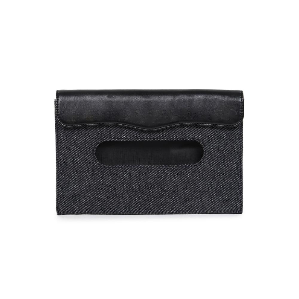 Denim Black and Rexin Tissue Cover for Car Visor